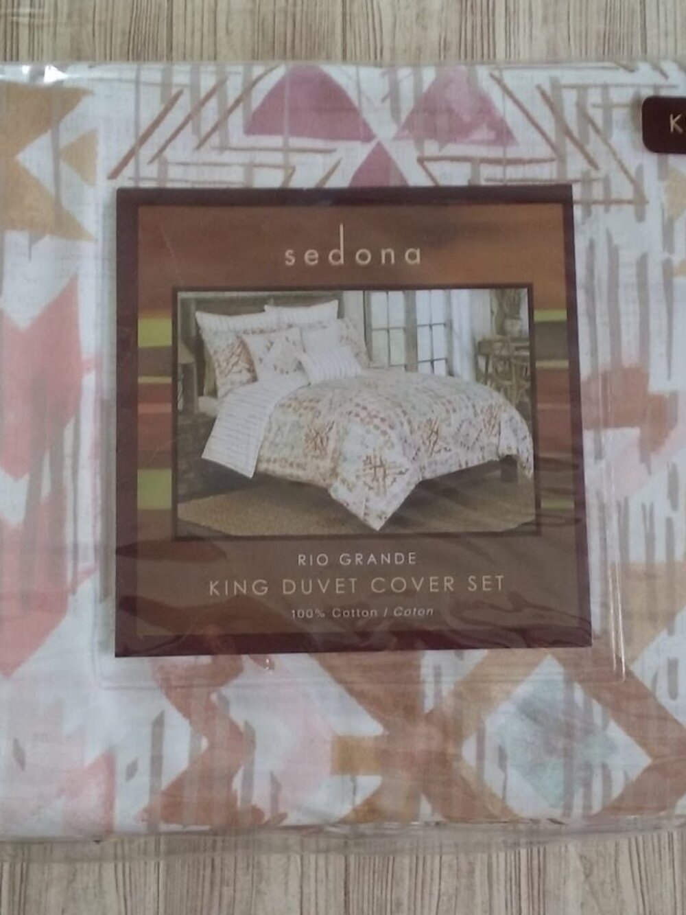 New SEDONA Southwestern Style Duvet Cover KING Size Set
